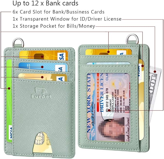 FurArt Slim Minimalist Wallet RFID Credit Card Holder - Image 6