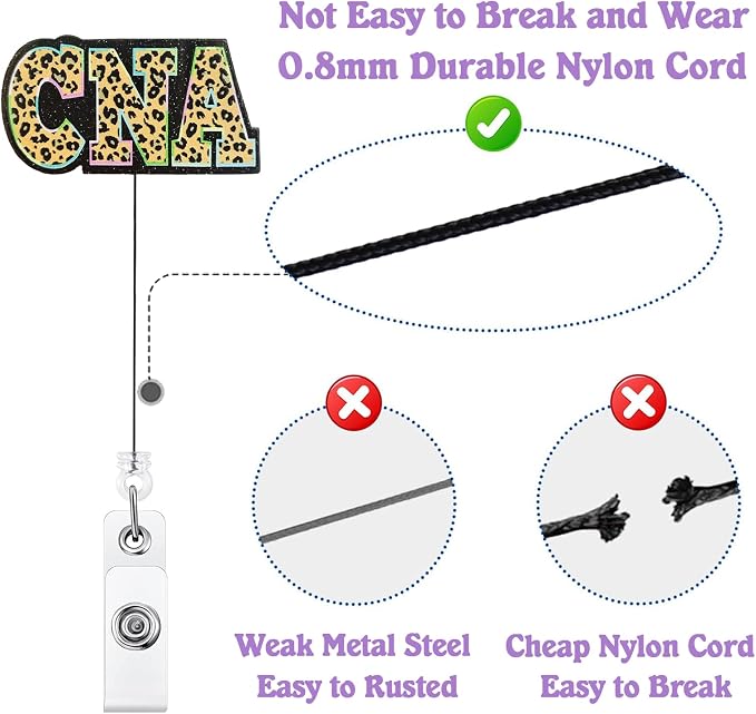 Leopard CNA Badge Reel Retractable - Image 4