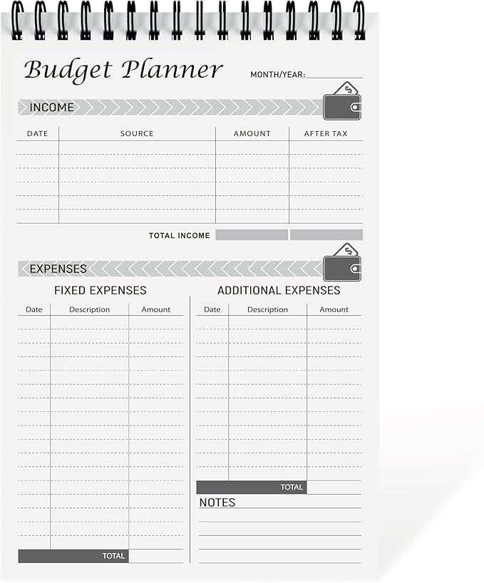 Budget Planner Notepad by Snootion