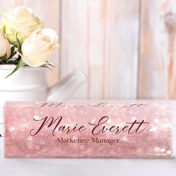 Desk Name Plate Personalized, Custom Name Plate - Image 6