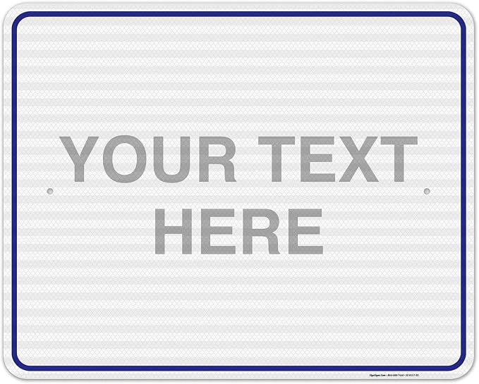 Custom Sign, Personalized Metal Signs, Customize by SigoSigns