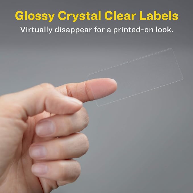 Avery Address Labels Clear 1" x 2-5/8" | Glossy | Sure Feed Technology | - Image 5