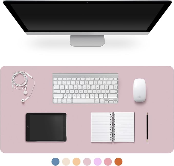 CADONO Leather Desk Pad Protector, Non-Slip PU Leather Large Mouse Pad by CADONO