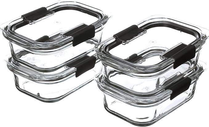 Rubbermaid Brilliance Glass Food Storage Containers, 3.2 Cup, Leak-Proof - Image 6