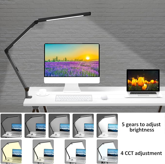 LED Desk Lamp with Clamp, Architect Desk Lamp - Image 5