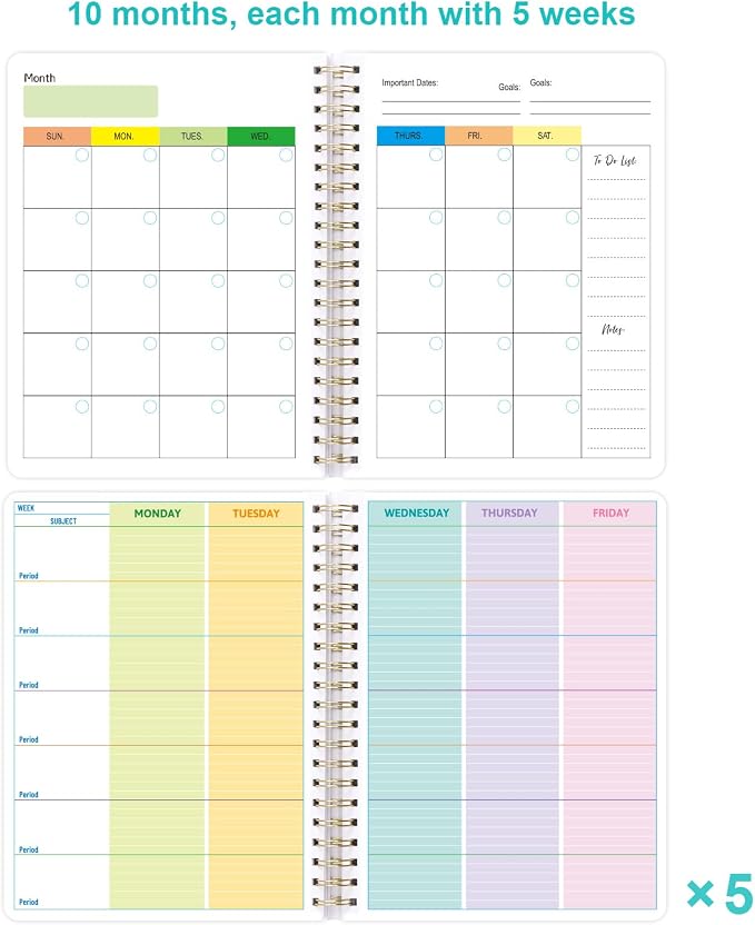 Ceiba Tree Undated Teacher Planner Lesson Planner and Record Book 8.5x11 inch - Image 3