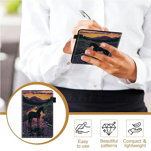 Black Horse Purple Flower Large Server Book - Image 4