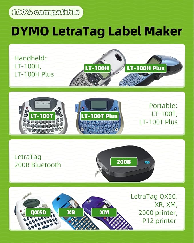 Label KINGDOM Compatible with Dymo Label Maker Refills 91331 S0721660 White - Image 2