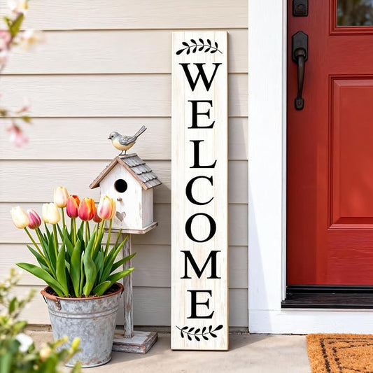 Farmhouse Wooden Merry Christmas Welcome Sign Stand by Unknown