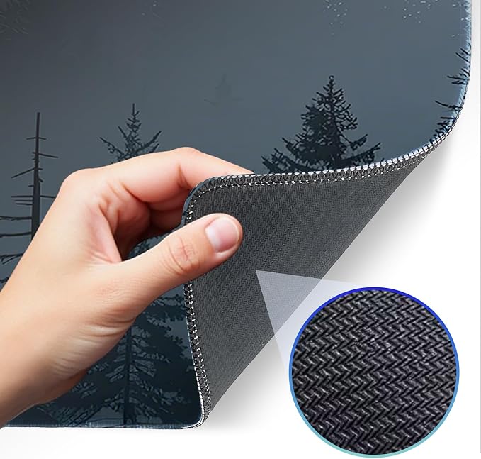 Mouse Pad, Misty Forest Pattern, Non-Slip Rubber Gaming Mouse Pad - Image 4