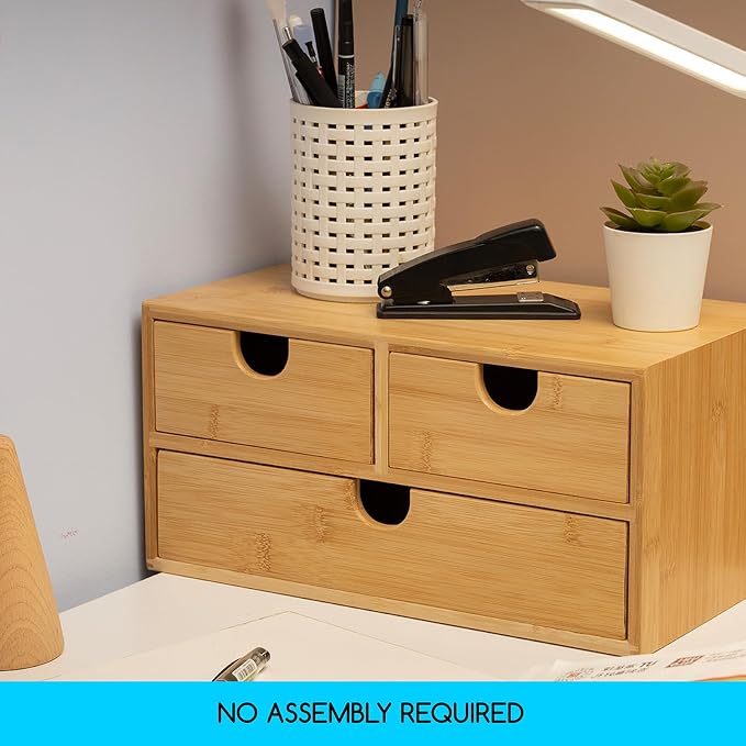 MEEDEN Bamboo Desk Organizer - Image 8