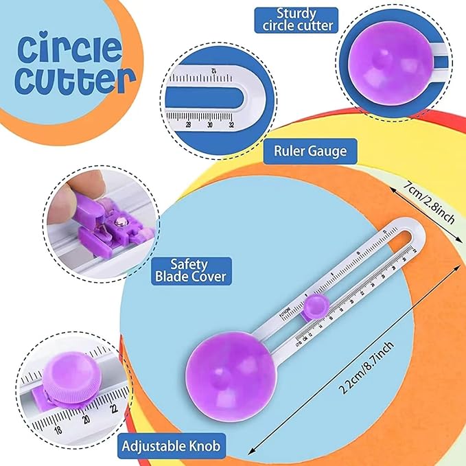 Circle Cutter, Circle Cutters for Paper Crafts, Paper CircleCutters, Circle - Image 3