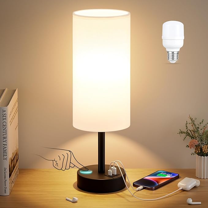 Dicoool White Touch Table Lamp by DicooolDirect