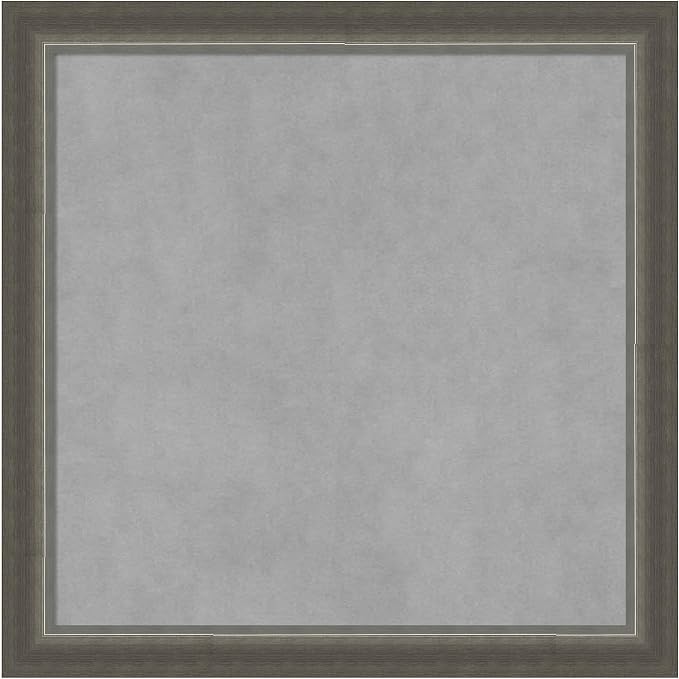 Amanti Art Silver Framed Magnetic Board 23x23 Medium Vision Board by AmantiArt