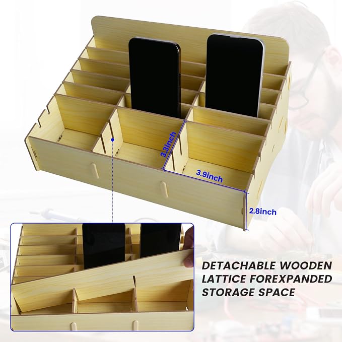 HengTianMei 24 Grid Cell Phone Organizes Storage Box - Image 4