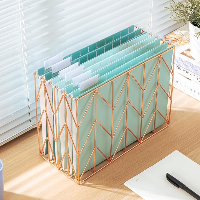 Y YOMA 6 Pack Gradient Hanging File Folders Letter Size Decorative Hanging - Image 7