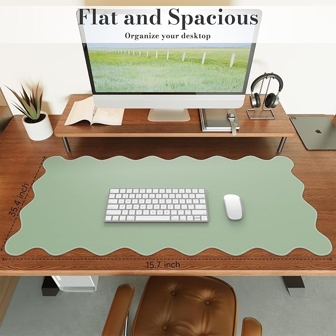 iCasso Leather Desk Pad, Extra Large Mouse Pad - Image 3