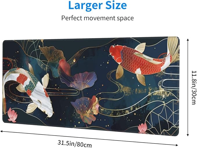 Gaming Mouse Pad Desk Pad, Extended Big Mouse Pad, 31.5x11.8 Inch Long Computer - Image 2