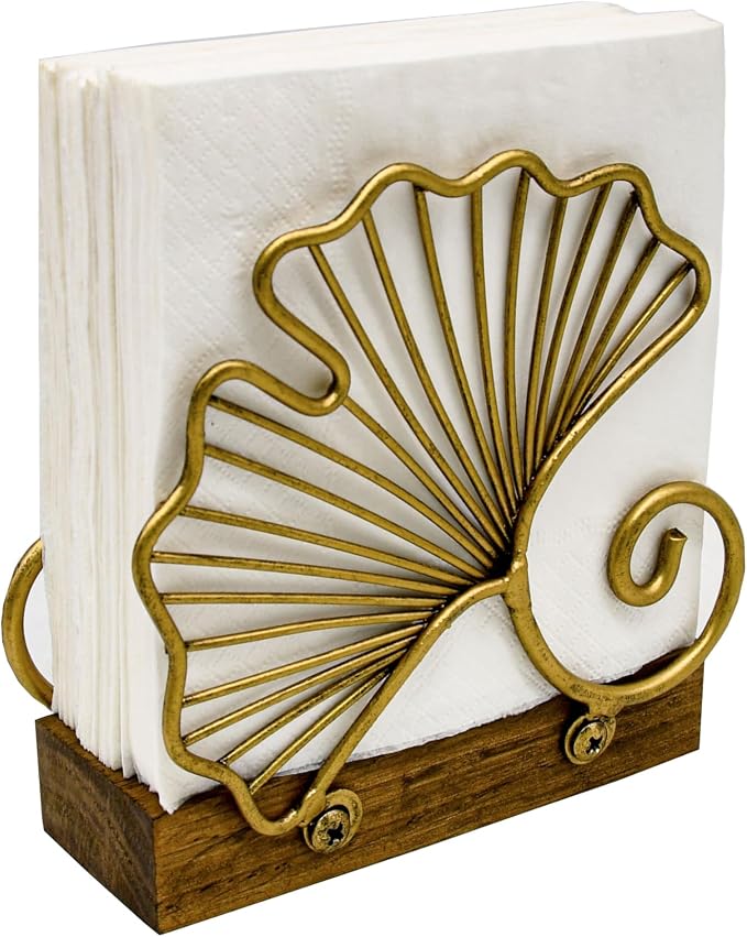 Leaves Vertical Napkin Holder, Contemporary Disposable Paper Hand Tower Storage - Image 3
