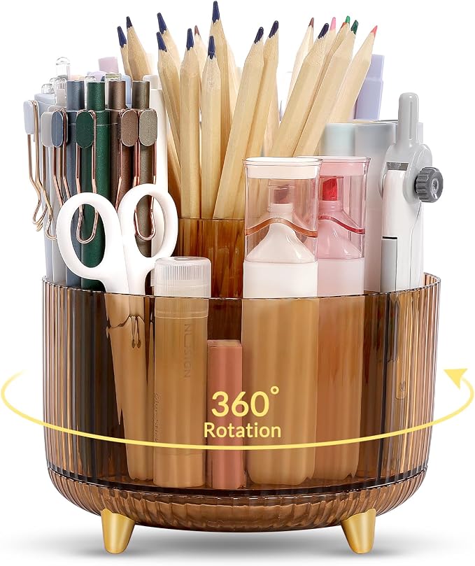 SKYDUE Rotating Pencil Pen Holder, Pen Organizer by SKYDUE