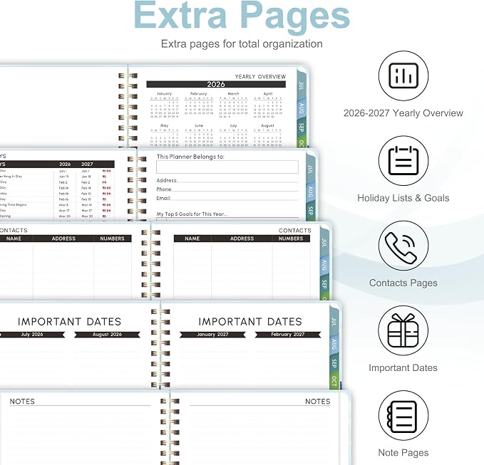 Planner 2026-2027, Weekly and Monthly Academic Year Calendar Planner, July 2026 - Image 5
