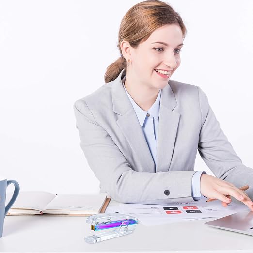 Acrylic Stapler, Fashion Design | Durable Spring, Office & School Use, - Image 3