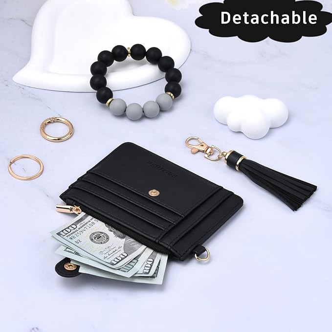 BAOSIWA Silicone Bracelet Keychain Wallet - Image 6