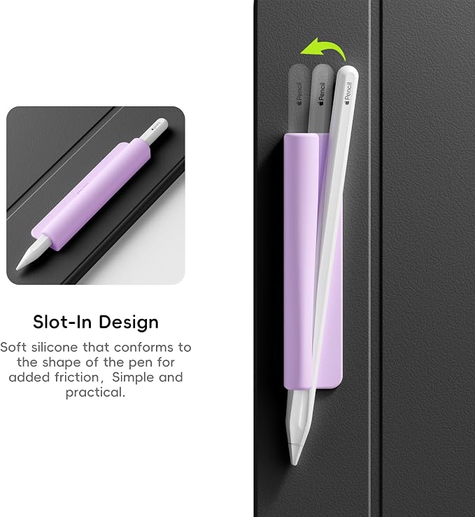 ELETIUO 3 Pack Silicone Pencil Holder Sleeve, Compatible - Image 3