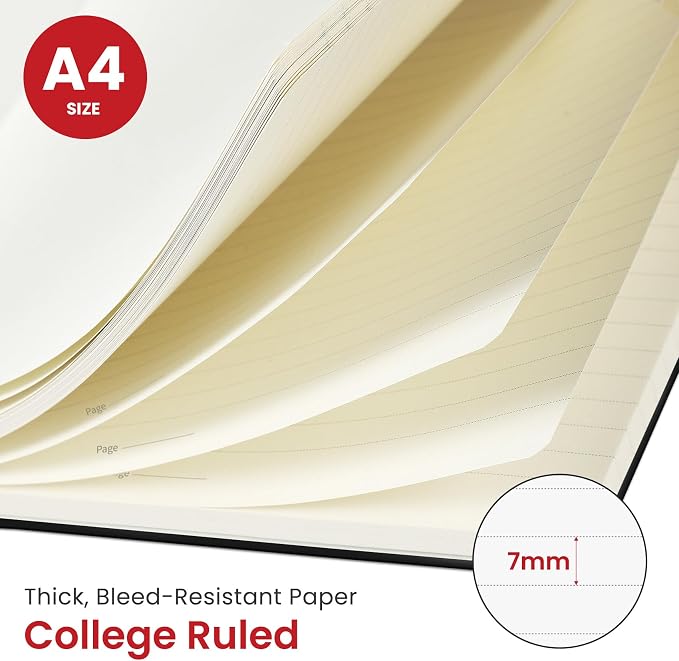 Taja Spiral Lined Notebook, 8.5"x11" Notebooks - Image 2