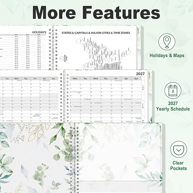 SUNEE 2026-2027 Appointment Book, Quarter-Hourly, Weekly & Monthly - Image 6