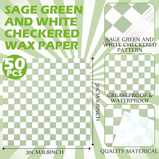 Geosar 100 Pcs Gingham Party Supplies Disposable Paper Food Trays Bulk - Image 3