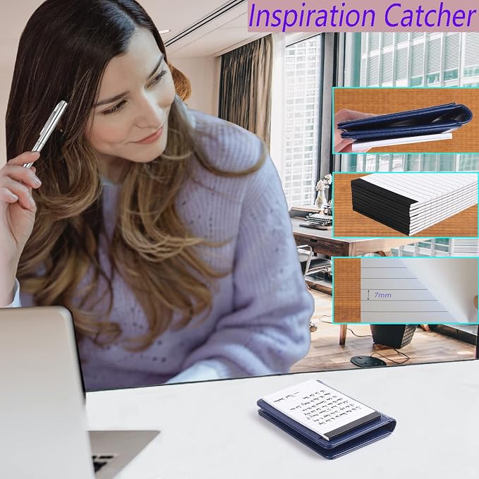 13 Pieces Mini Pocket Notepad Set, Included Leather Pocket Note pad Holder - Image 5