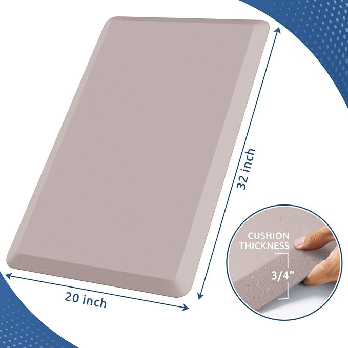KitchenClouds Kitchen Mat Cushioned Anti Fatigue Rug 20"x32" Water Resistant - Image 2