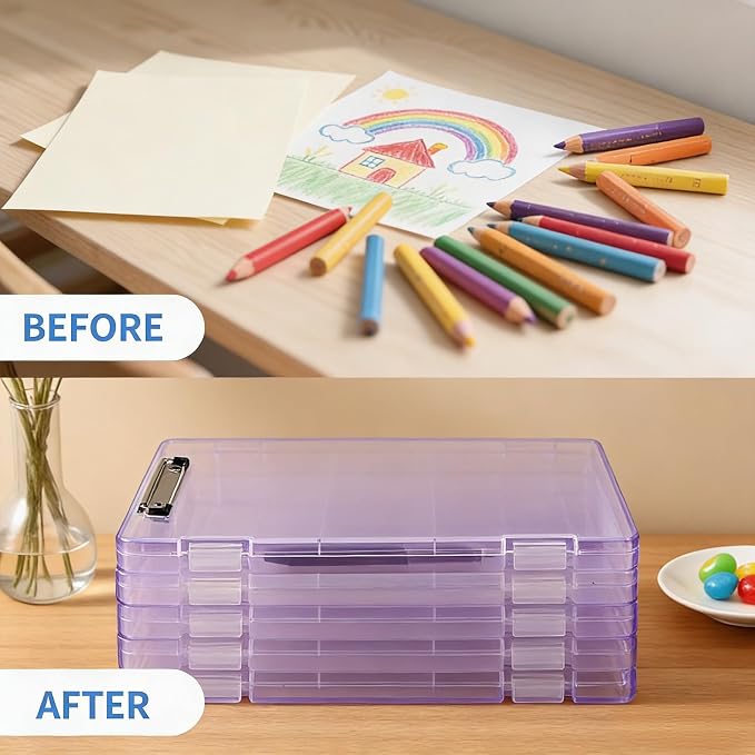 Clipboard with Storage, Waterproof Foldable Heavy Duty Nursing Clip Board - Image 4