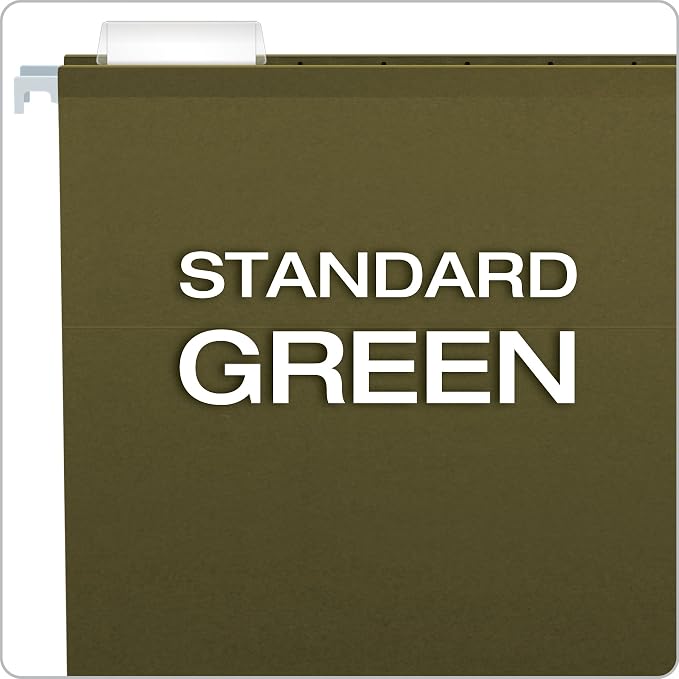 Pendaflex Reinforced Hanging Folders, Letter Size, Standard Green, 1/5 Cut - Image 3