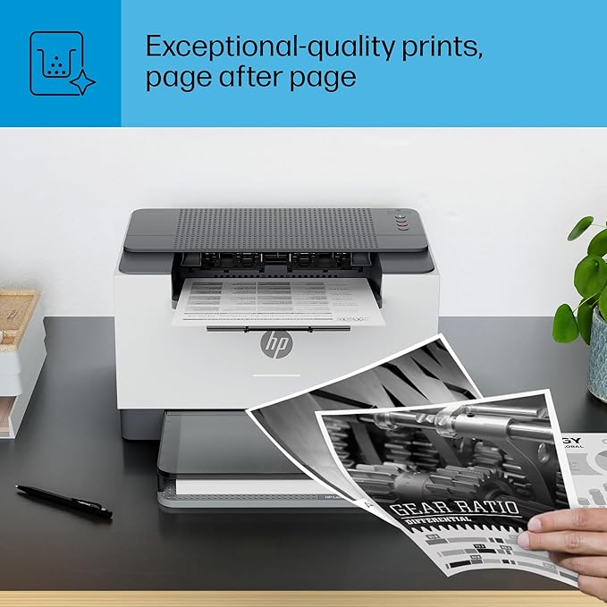 HP Laserjet M207dw Laser Wireless Printer, Black and White, Duplex, Best for Office-DeskLoop Office