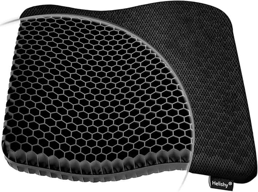 Gel Seat Cushion for Long Sitting (Super Large & Thick), Soft & Breathable, Gel Chair Cushion for Wheelchair, for Hip Pain, Gel Seat Cushion for Office Chair-DeskLoop Office