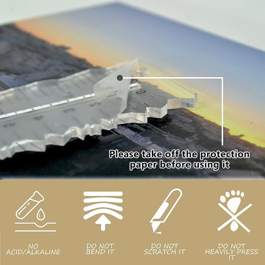 Acrylic Paper Tearing Ruler Craft Ruler - Image 5