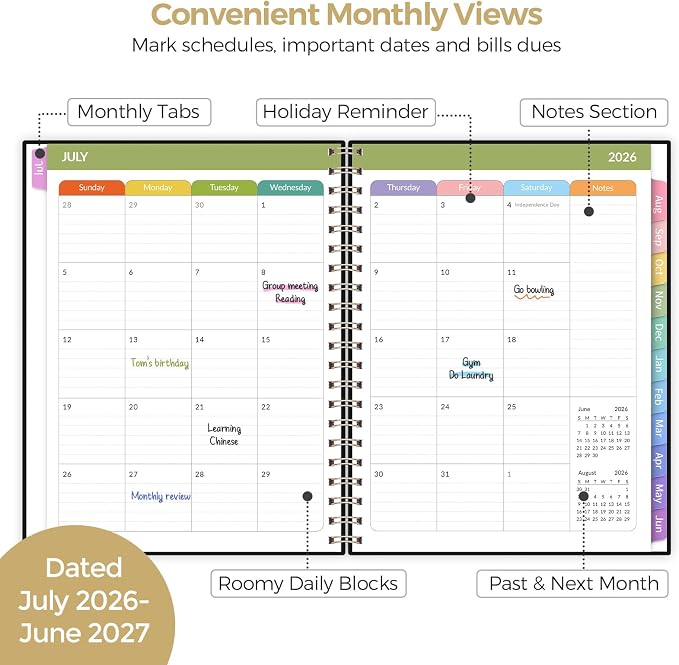 SKYDUE Teacher Planner 2026-2027 Academic Year, 8.5" x 11" Teacher Lesson - Image 4