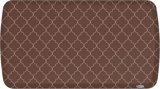 GelPro Elite Premier Anti-Fatigue Kitchen Comfort Floor Mat, 20x36", Lattice Java Stain Resistant Surface with therapeutic gel and energy-return foam for health & wellness-DeskLoop Office