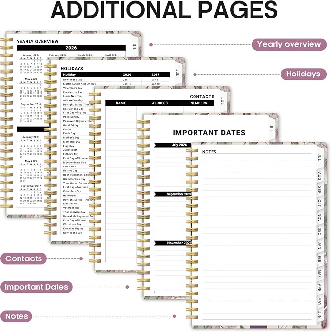 Planner 2026-2027, Academic Year Weekly and Monthly Calender Planner, from Jul - Image 5