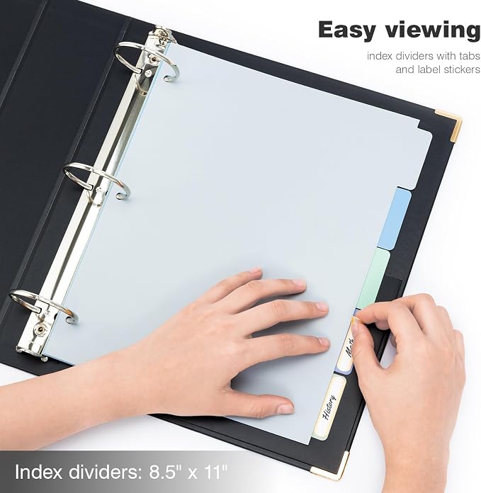 Ospelelf 3 Ring Binder, 2 Inch, Cute Letter Size - Image 6