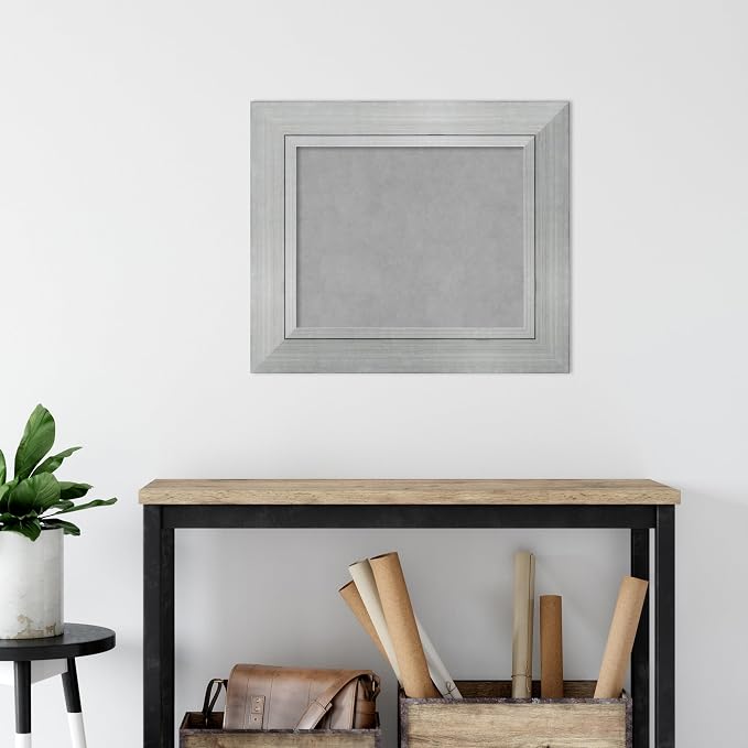 Amanti Art Silver Framed Magnetic Board 23x27 Small Vision Board - Image 5