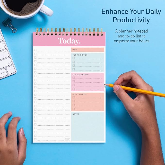 Sweetzer & Orange Daily & Weekly To Do List Notepad – Undated Work Planner & - Image 2