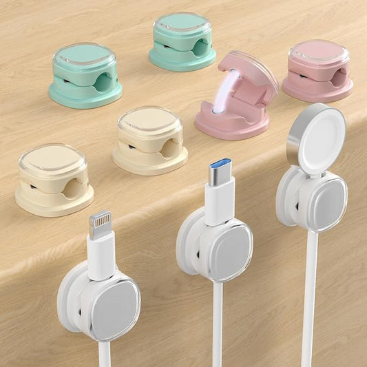 Magnetic Cable Clips, Adjustable Cord Holder Management, Adhesive Wire Keeper by COOCAT