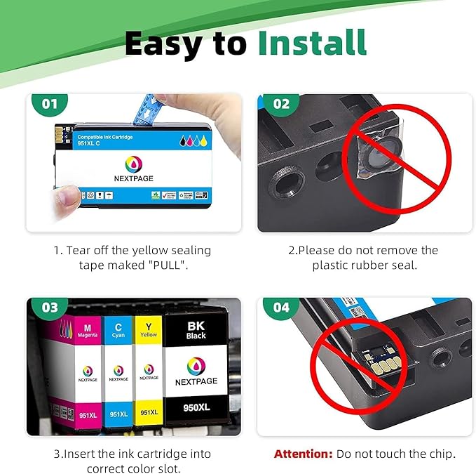 951XL Cyan Ink Cartridges Replacement for HP 951 XL 951XL Ink Cartridges (CN046AN) Work with OfficeJet Pro 8610 8600 8615 8620 8625 276dw 251dw Printer (951XLC 2 Pack)-DeskLoop Office