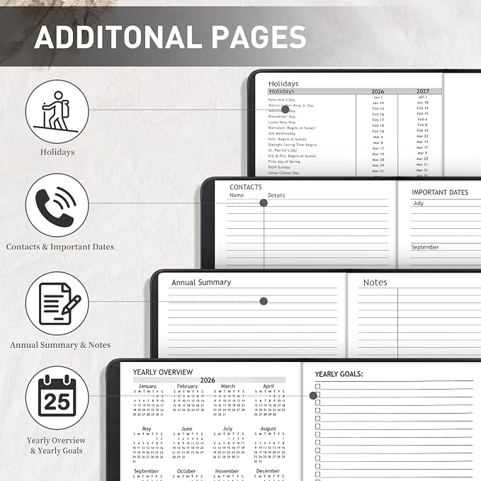 Academic Planner 2026-2027, Weekly and Monthly Academic Year Calendar Planner - Image 6