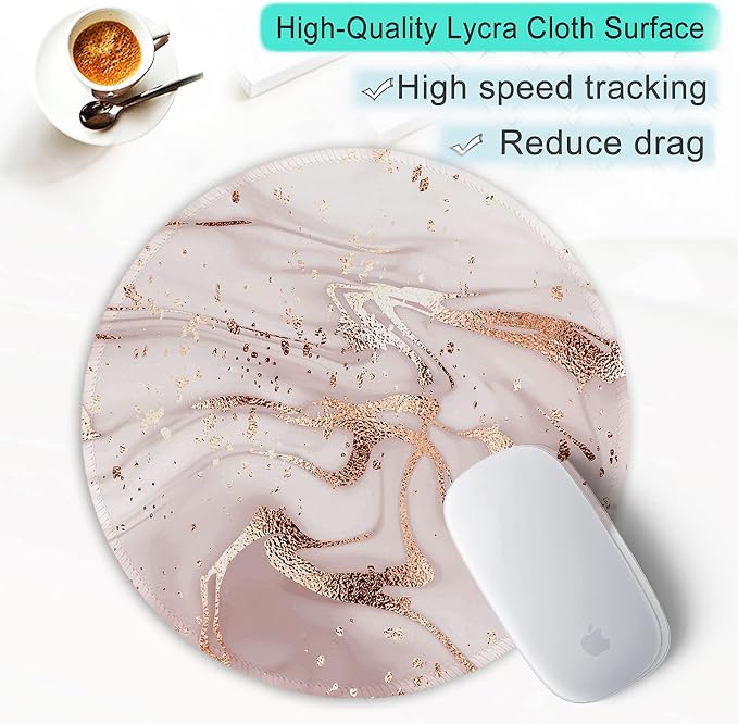 ITNRSIIET Round Mouse Pad with Stitched Edge Premium-Textured Waterproof - Image 6