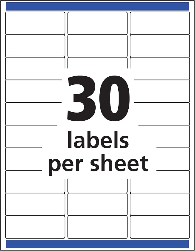 AVERY Clear Address Labels 1 x 2-5/8 inch | Matte Finish | Sure Feed Technology - Image 5