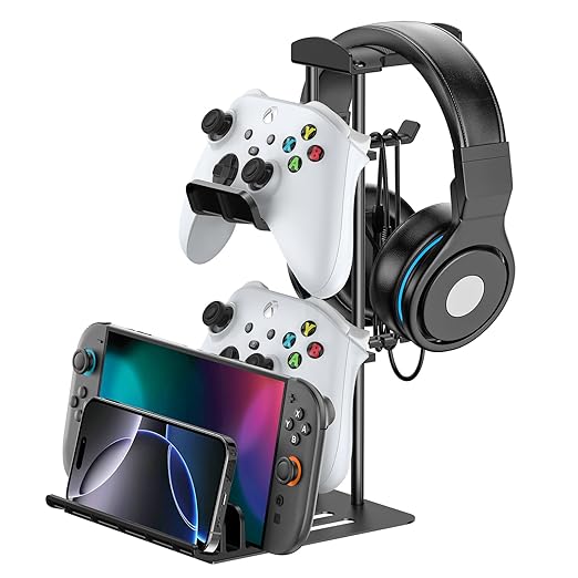 KDD Headphone Stand, Controller Holder & Headset Holder by KDD